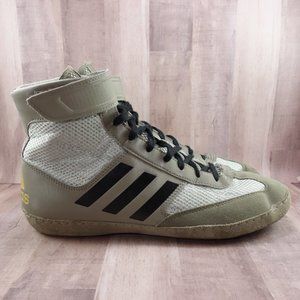 Adidas Wrestling Shoes Mens 8 Combat Speed 5 Grey Brown Lightweight Mesh